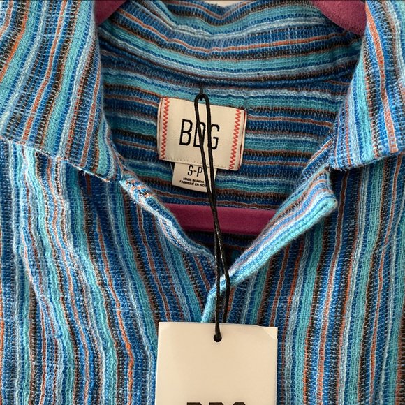 URBAN OUTFITTERS BDG ELI DOBBY STRIPE SHIRT - Picture 3 of 4